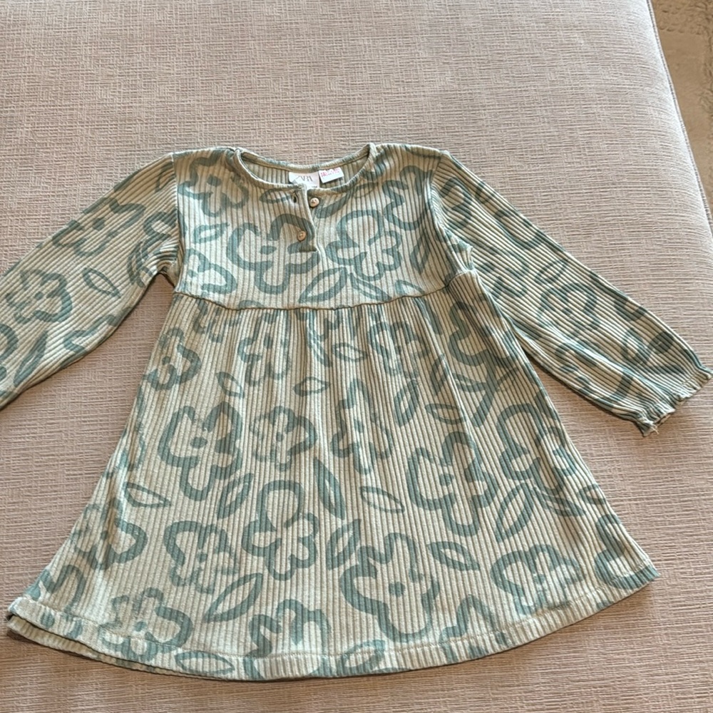 Zara ribbed dress with flowers